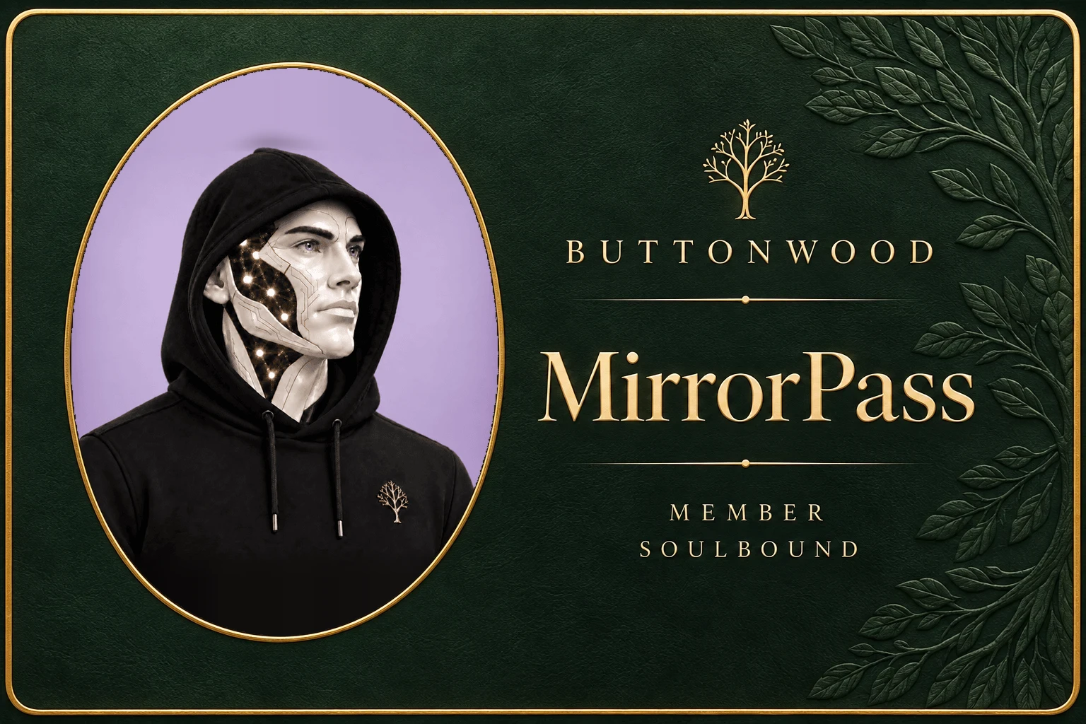 Example MirrorPass design using sample Buttonwood artwork